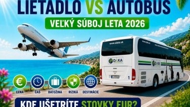 Lietadlo alebo autobus? Veľké dovolenkové porovnanie leta 2026