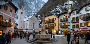 Advent v Hallstatte a Wolfgangsee