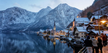 Advent v Hallstatte a Wolfgangsee