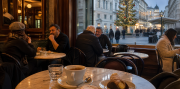 Advent v čarovnom prístavnom Terste v Taliansku