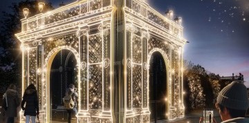 Svetelná záhrada v Schönbrunne