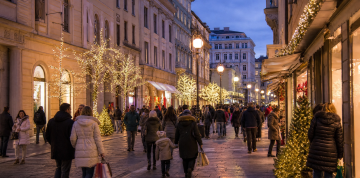 Advent v čarovnom prístavnom Terste v Taliansku