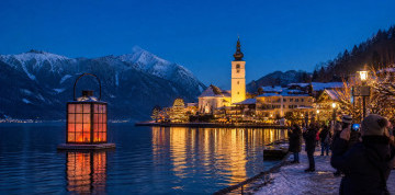 Advent v Hallstatte a Wolfgangsee