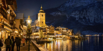 Advent v Hallstatte a Wolfgangsee
