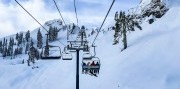 Lyžovačka v stredisku Folgarida-Marilleva v údolí Val di Sole