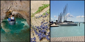 Kúpanie na Balatone, levanduľa a víno