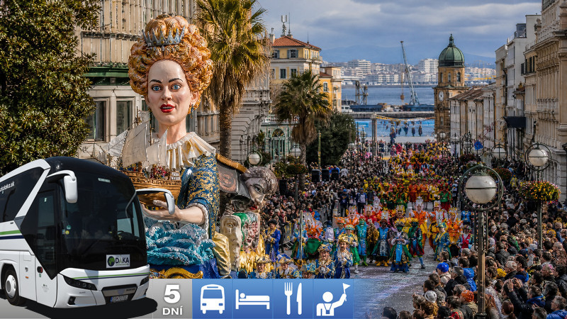 Karnevalová Rijeka a krásy Kvarneru