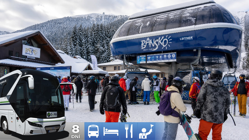 Lyžovačka v Bulharsku v rezorte Bansko - hotel Michel 3*