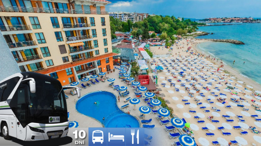 Nessebar - hotel Mirage 4* s raňajkami a s dopravou