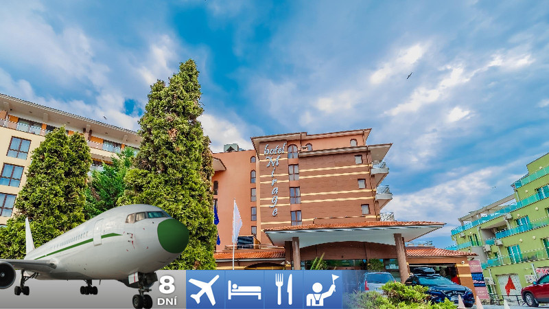 Nessebar - hotel Mirage 4* s raňajkami a s letenkou