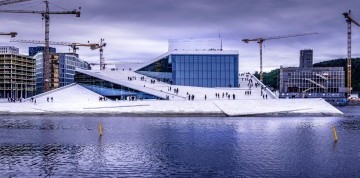 Oslo - hlavné mesto Nórska letecky