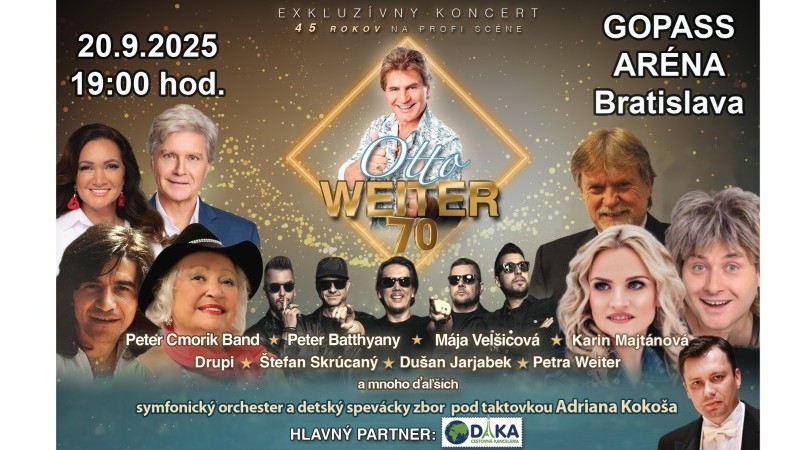 Otto Weiter 70 - koncert v Gopass Aréne
