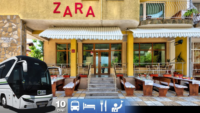 Primorsko - hotel Zara Guest House 2* s raňajkami a s dopravou