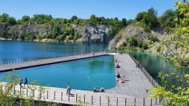 Kúpanie v Modrej lagúne pri Krakowe