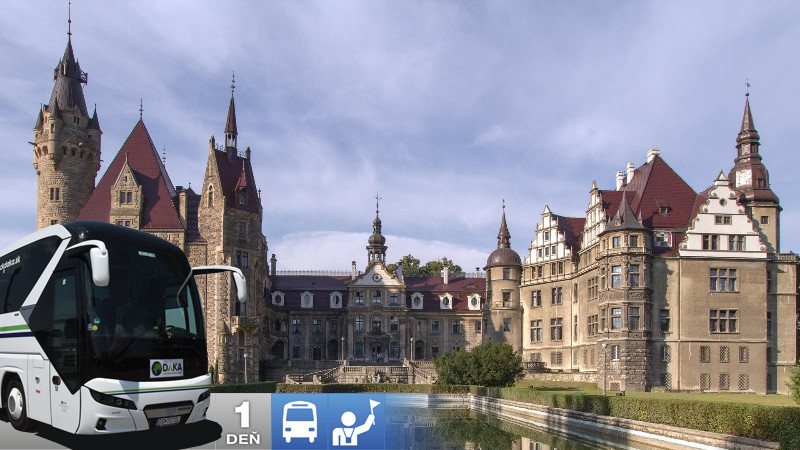 Rozprávkový zámok Moszna a Opole