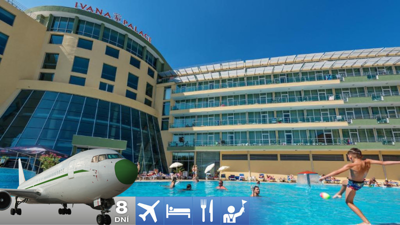 Slnečné pobrežie - hotel Ivana Palace 4* s raňajkami a s letenkou