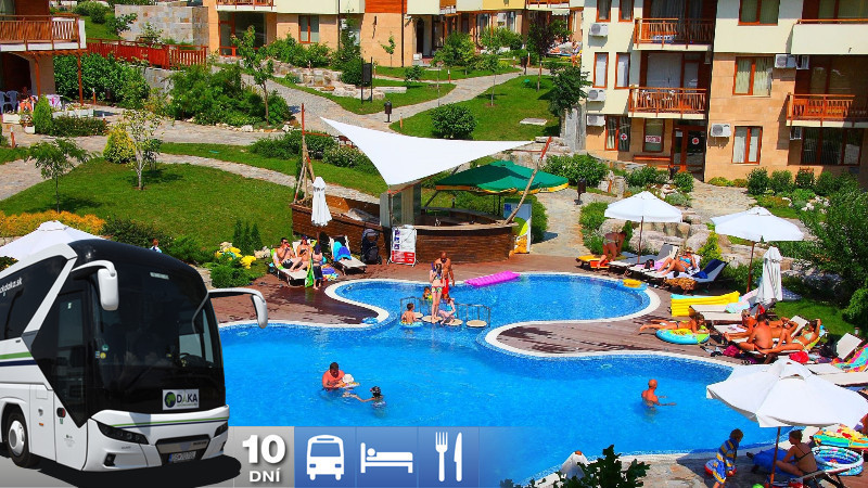 Sveti Vlas - hotel Garden of Eden 5* s polpenziou s dopravou