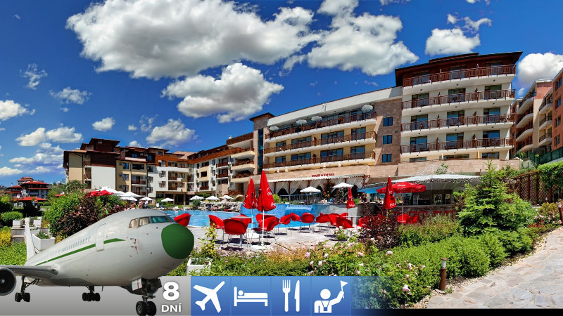 Sveti Vlas - hotel Garden of Eden 5* s polpenziou s letenkou