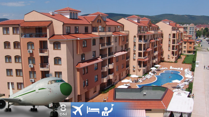 Slnečné pobrežie - Kasandra Apartmánový Hotel s letenkou