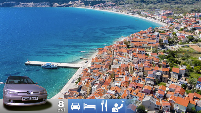 Týždeň na Krku s vlastnou dopravou a polpenziou - hotel Omorika Punat 3*