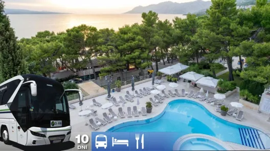 Týždeň na Makarskej riviére s dopravou a polpenziou - hotel Horizont 4*