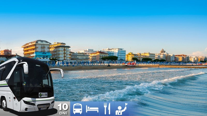 Týždeň v Taliansku s dopravou a polpenziou - Lido di Jesolo