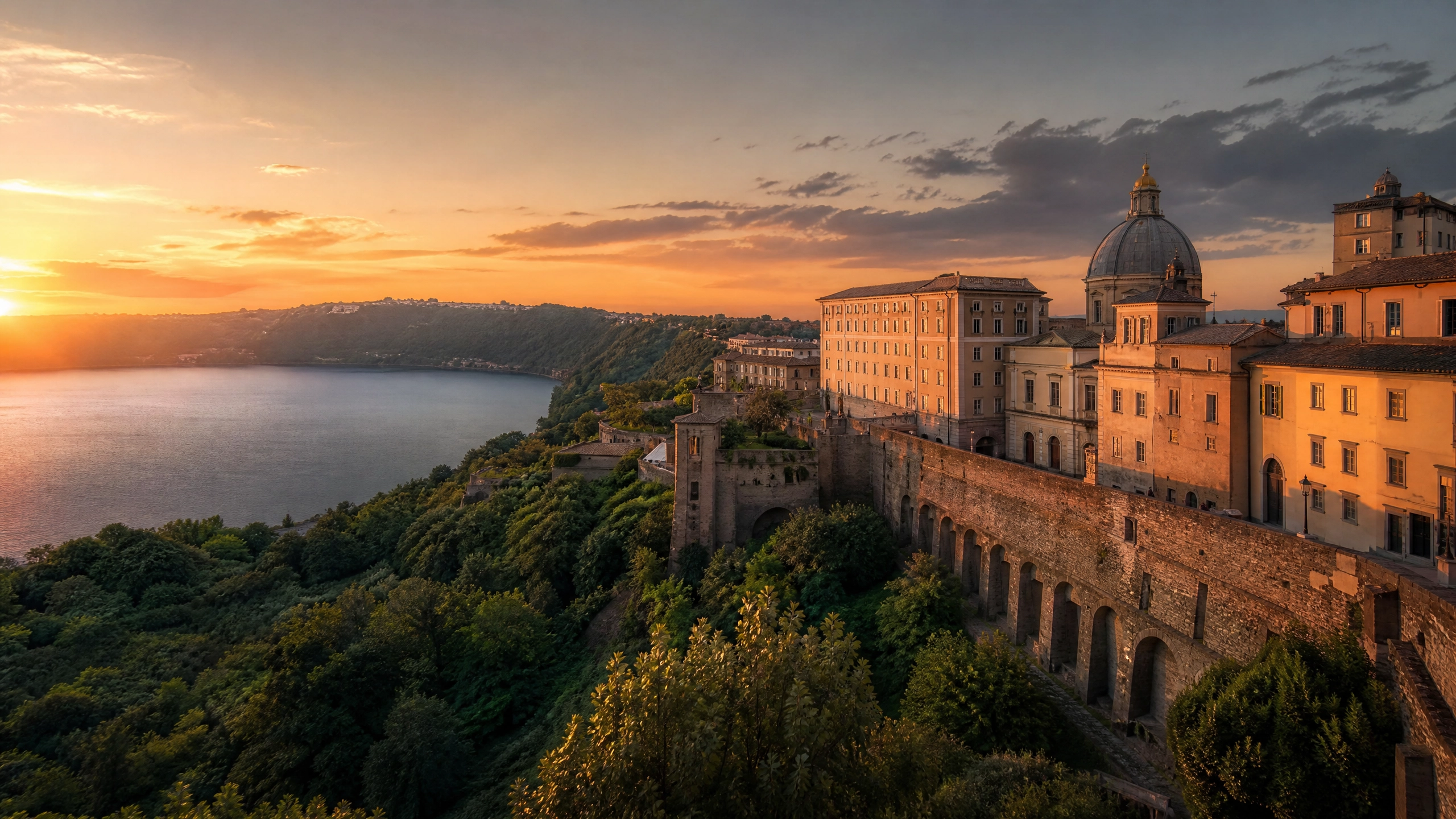 Rím autobusom s návštevou Castel Gandolfo.
