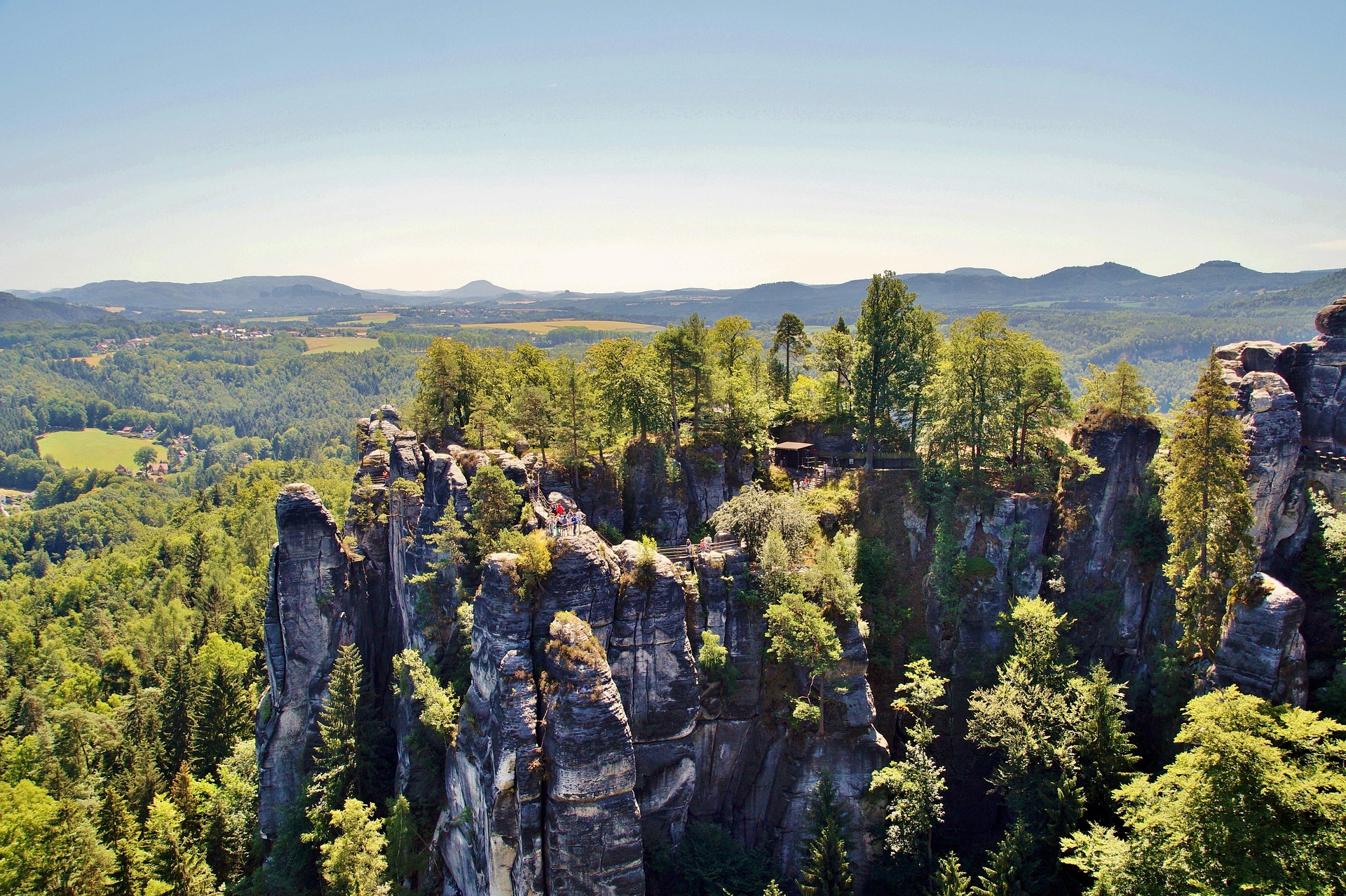 Bastei a pevnosť Königstein.