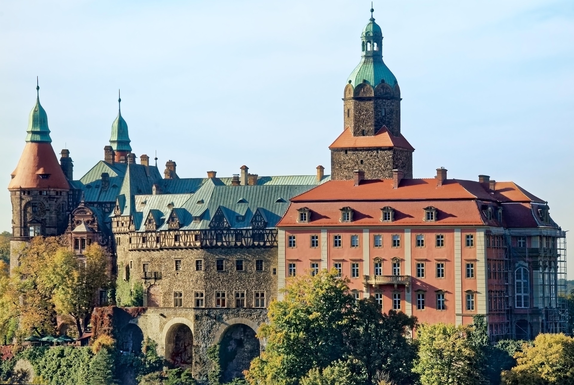 Rozprávkový zámok Książ a historická Świdnica.