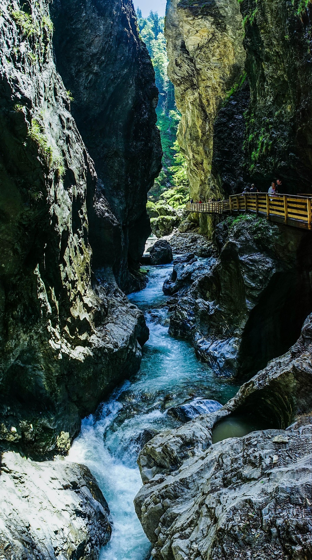 Liechtensteinklamm – najkrajšia tiesňava Rakúska.