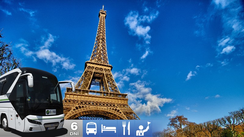Paríž komfortne - bez nočných jázd.