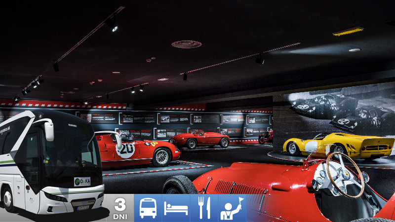 Po stopách Ferrari autobusom – Modena a Maranello.