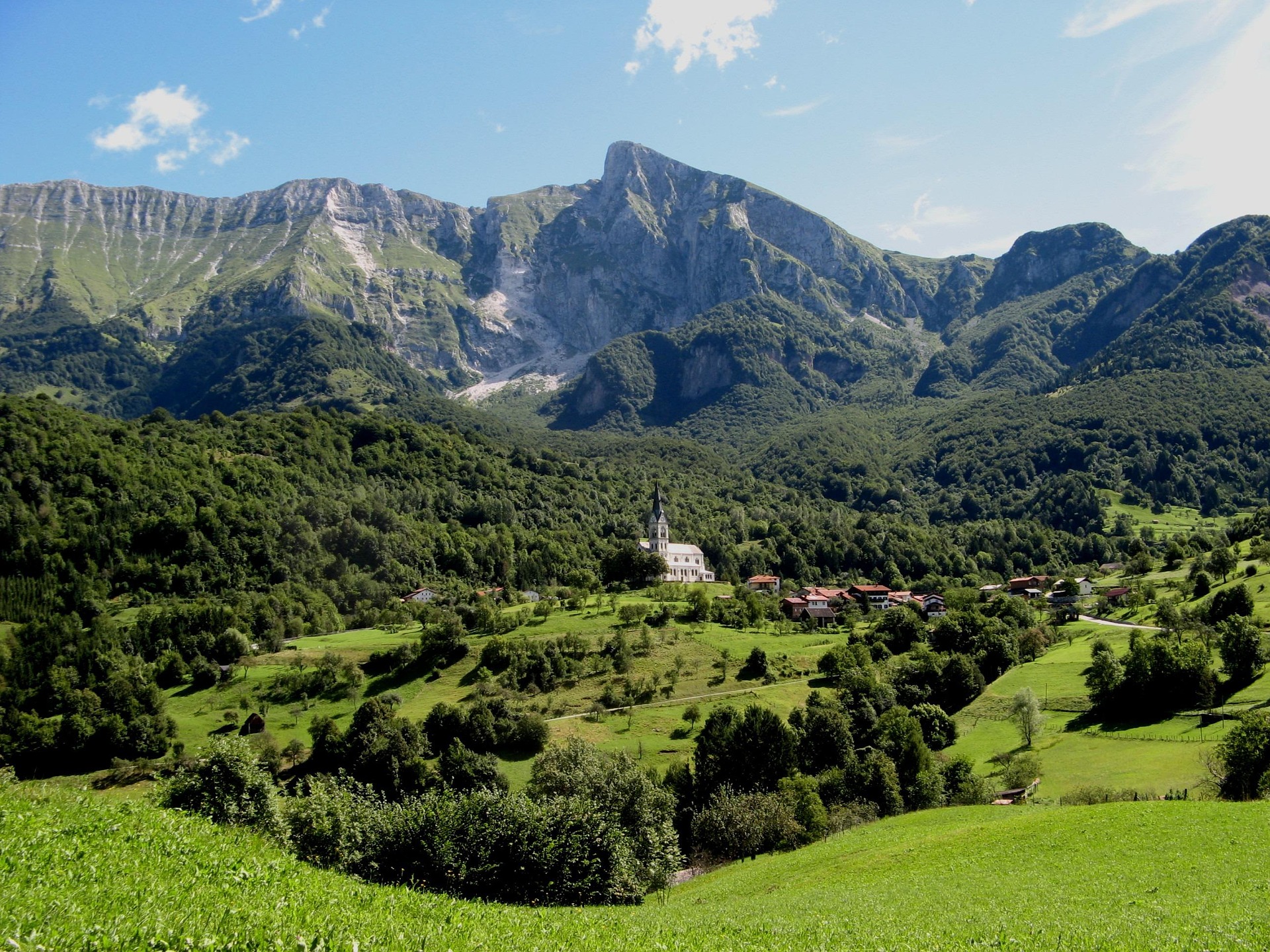 Soča a krásy Júlskych Álp.