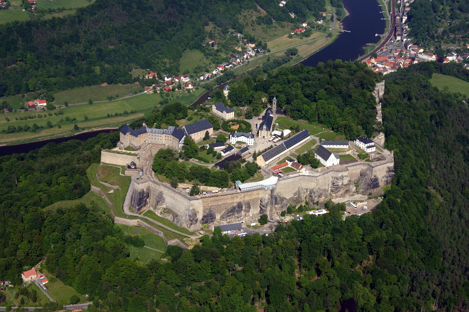 Bastei a pevnosť Königstein.