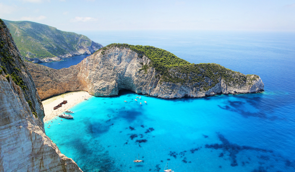 Navagio pláž v Grécku