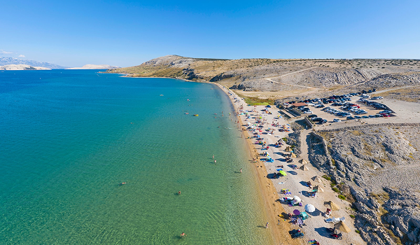 Plaža Čista, Chorvátsko, sa nachádza na ostrove Hvar.